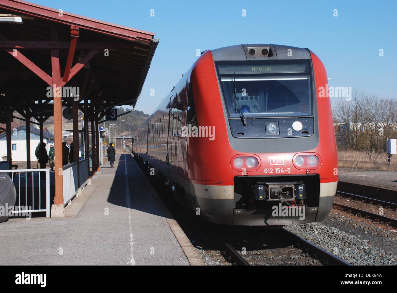 German regional train station in Bad Neustadt Stock Photo Alamy