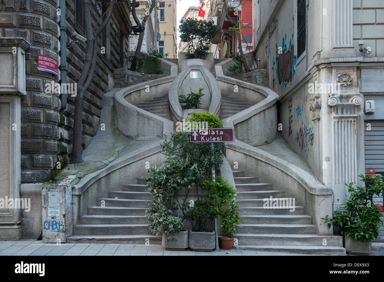 Istanbul, Galata, Bankalar Caddesi, Camondo Steps, constructed by Abraham  Salomon Camondo around 1870-1880 Stock Photo - Alamy