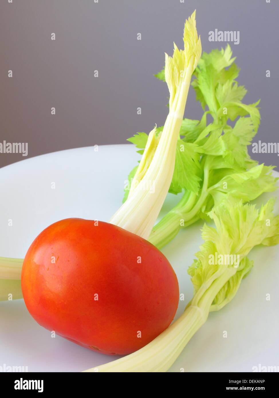 Tomato and celery Stock Photo Alamy