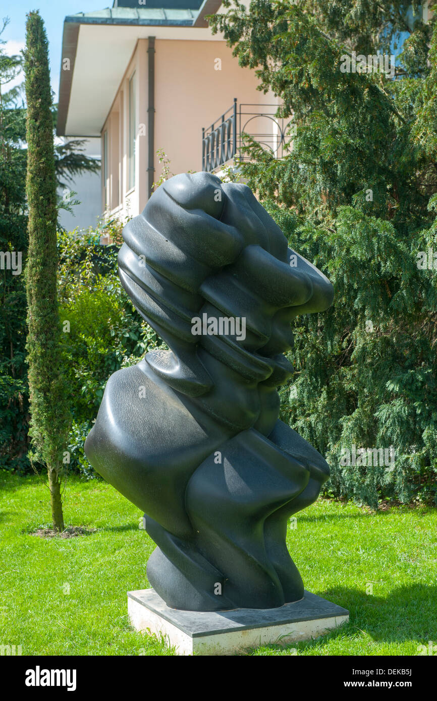Istanbul, Sariyer, Emirgan, Sakip Sabanci Museum, Skulptur von Tony Cragg im Park Stock Photo
