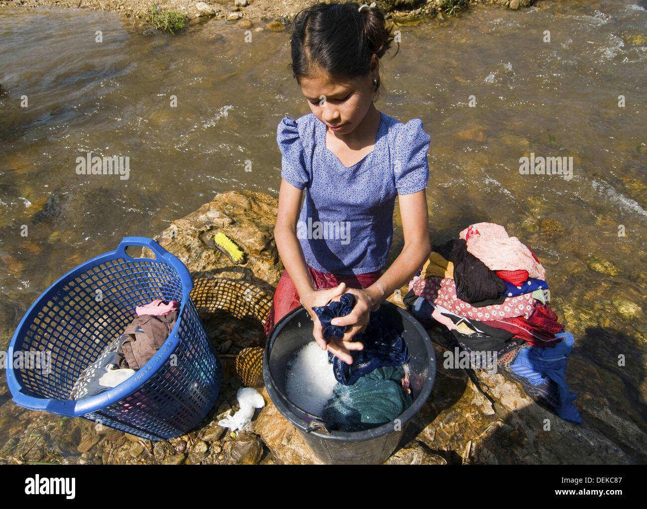 Burmese refugee river hi-res stock photography and images - Alamy