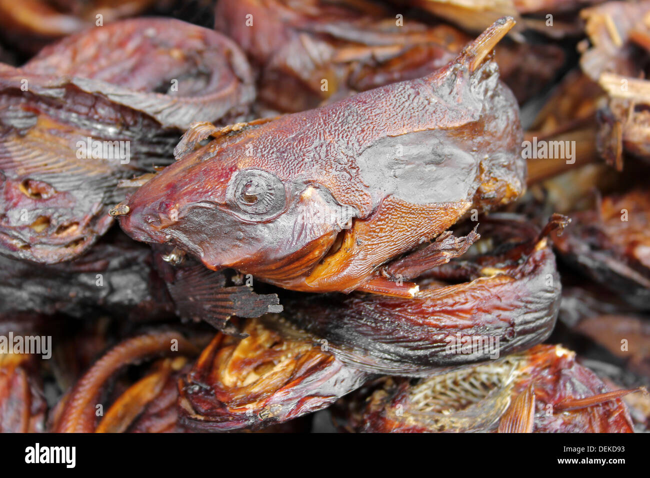 Fish Smoked In Ghanaian Style Stock Photo
