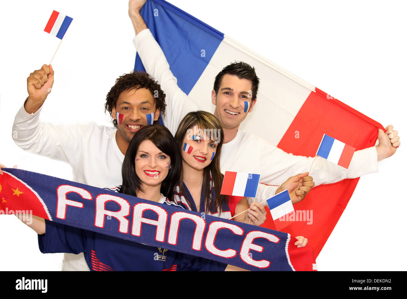 French soccer fans Stock Photo - Alamy