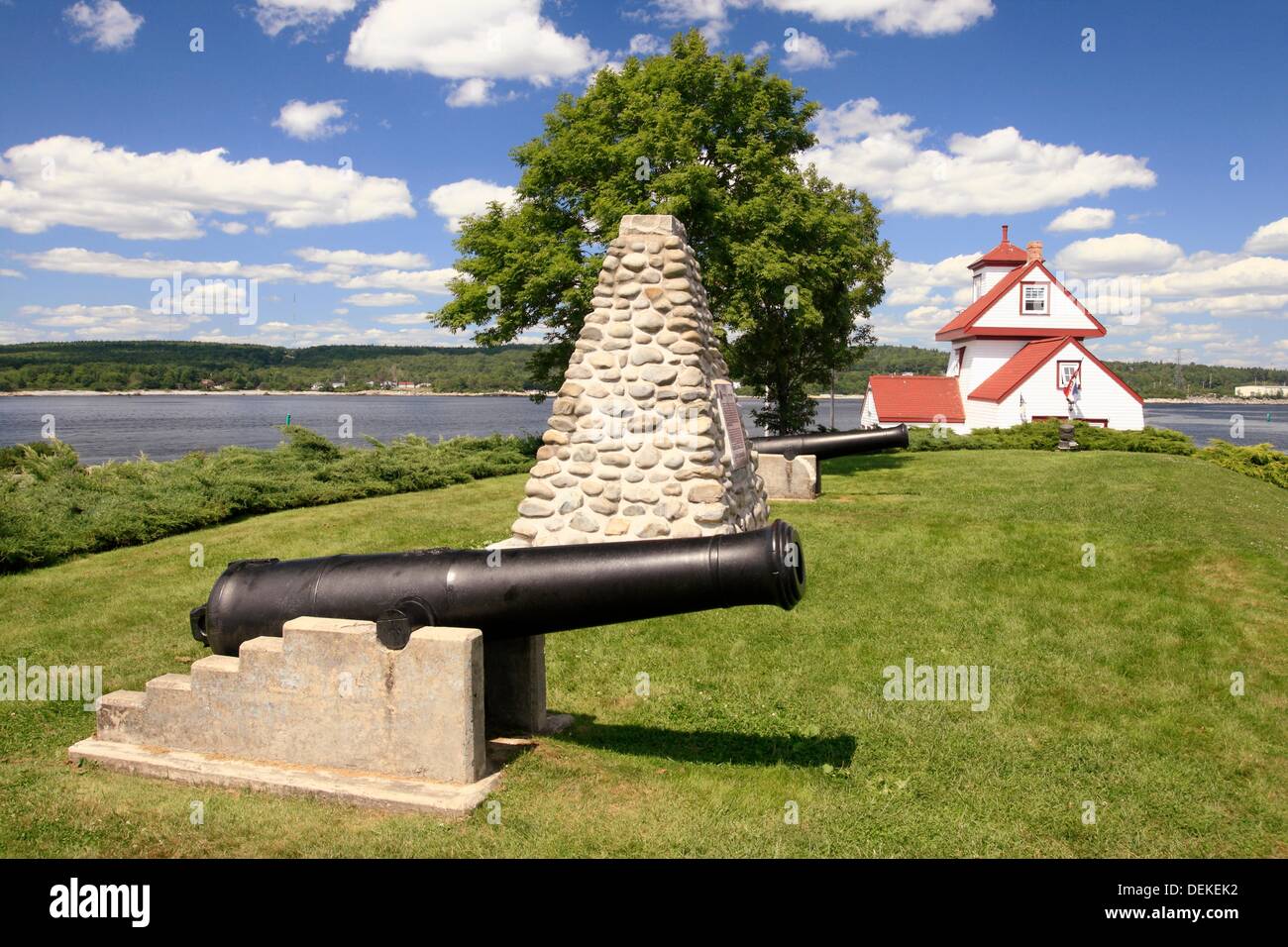 Fort Point park at Liverpool Nova Scotia Stock Photo Alamy
