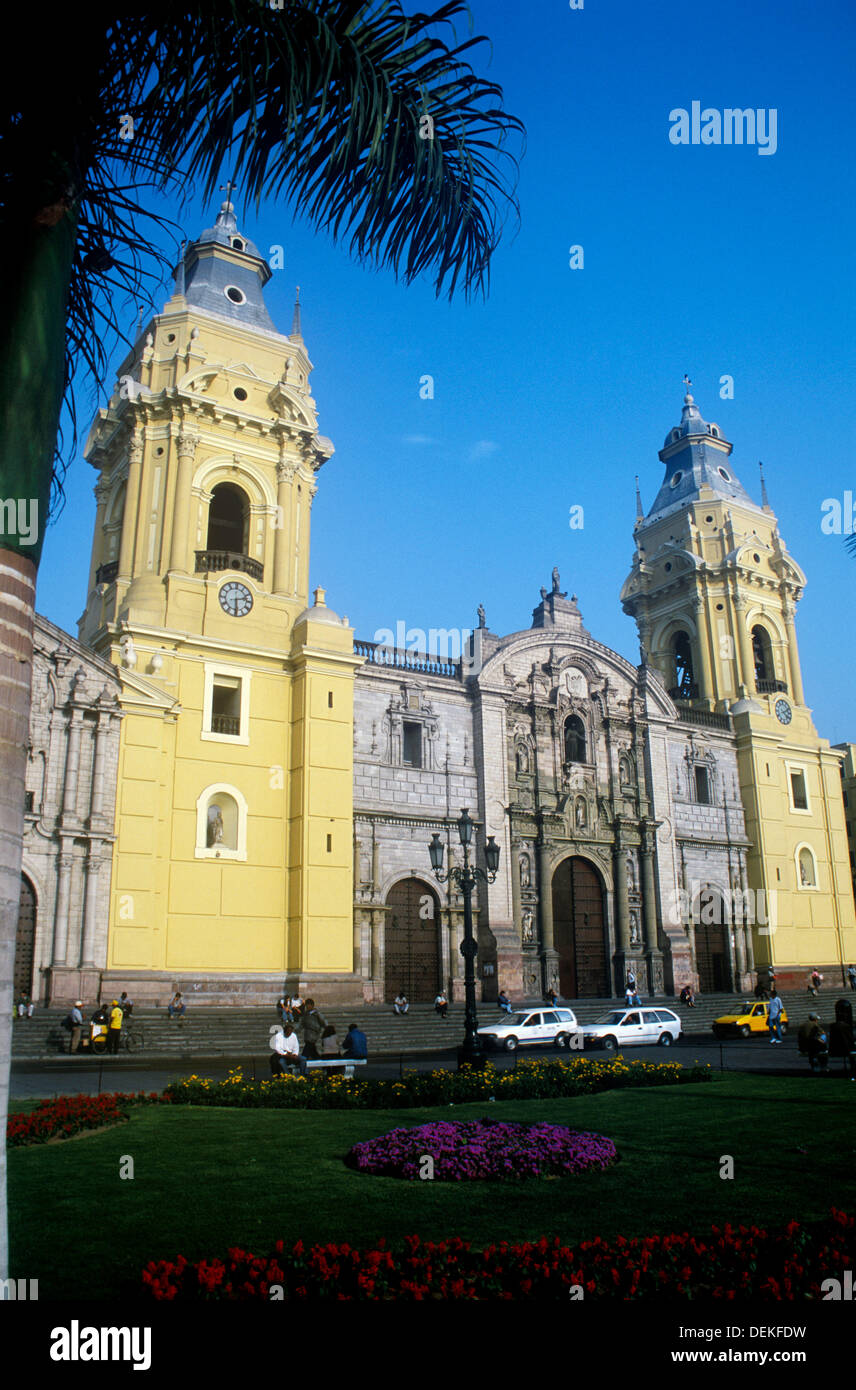 Cathedral. Lima. Peru Stock Photo Alamy