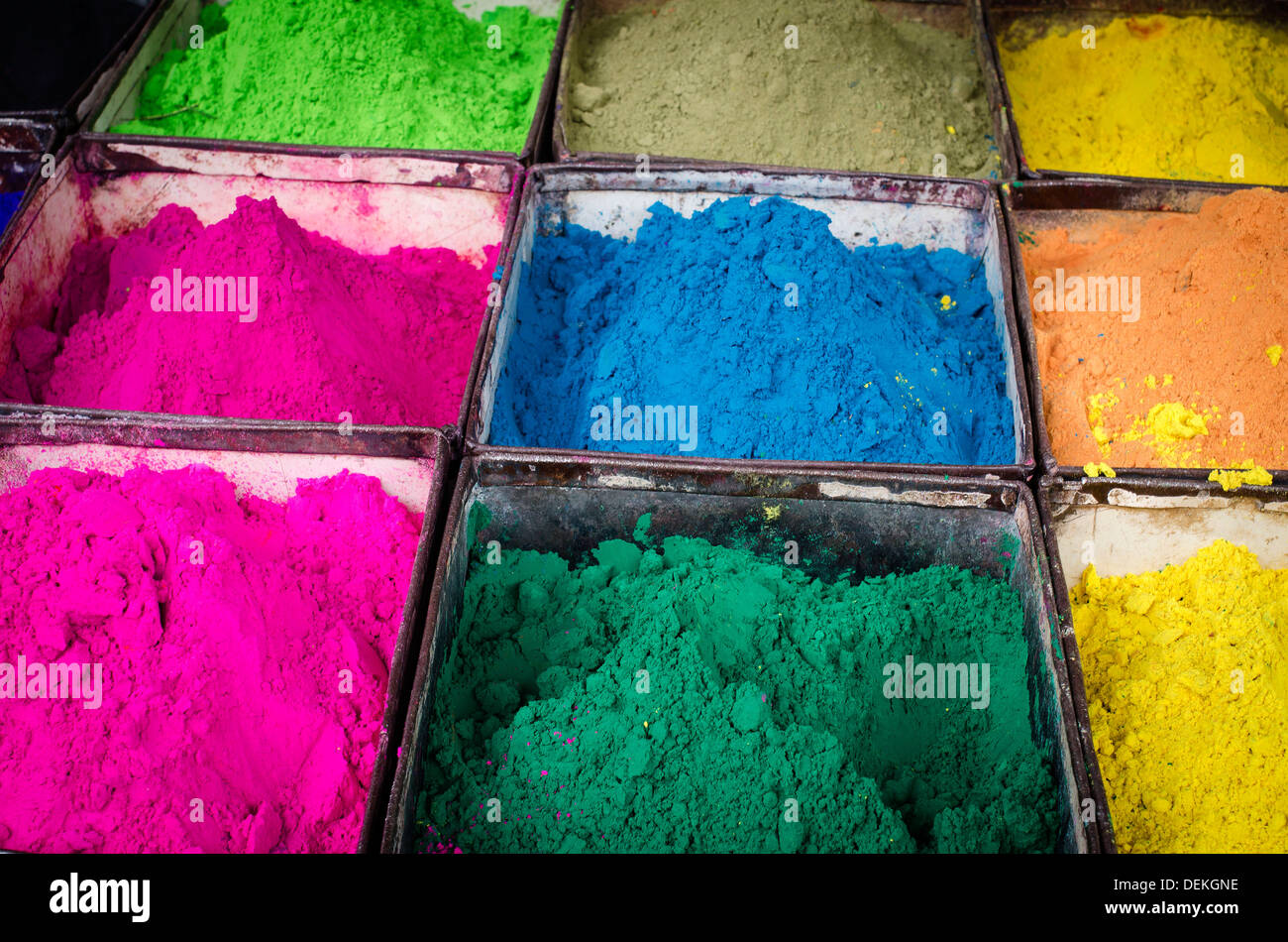 Dyes, India, Asia, Indian dye Stock Photo Alamy