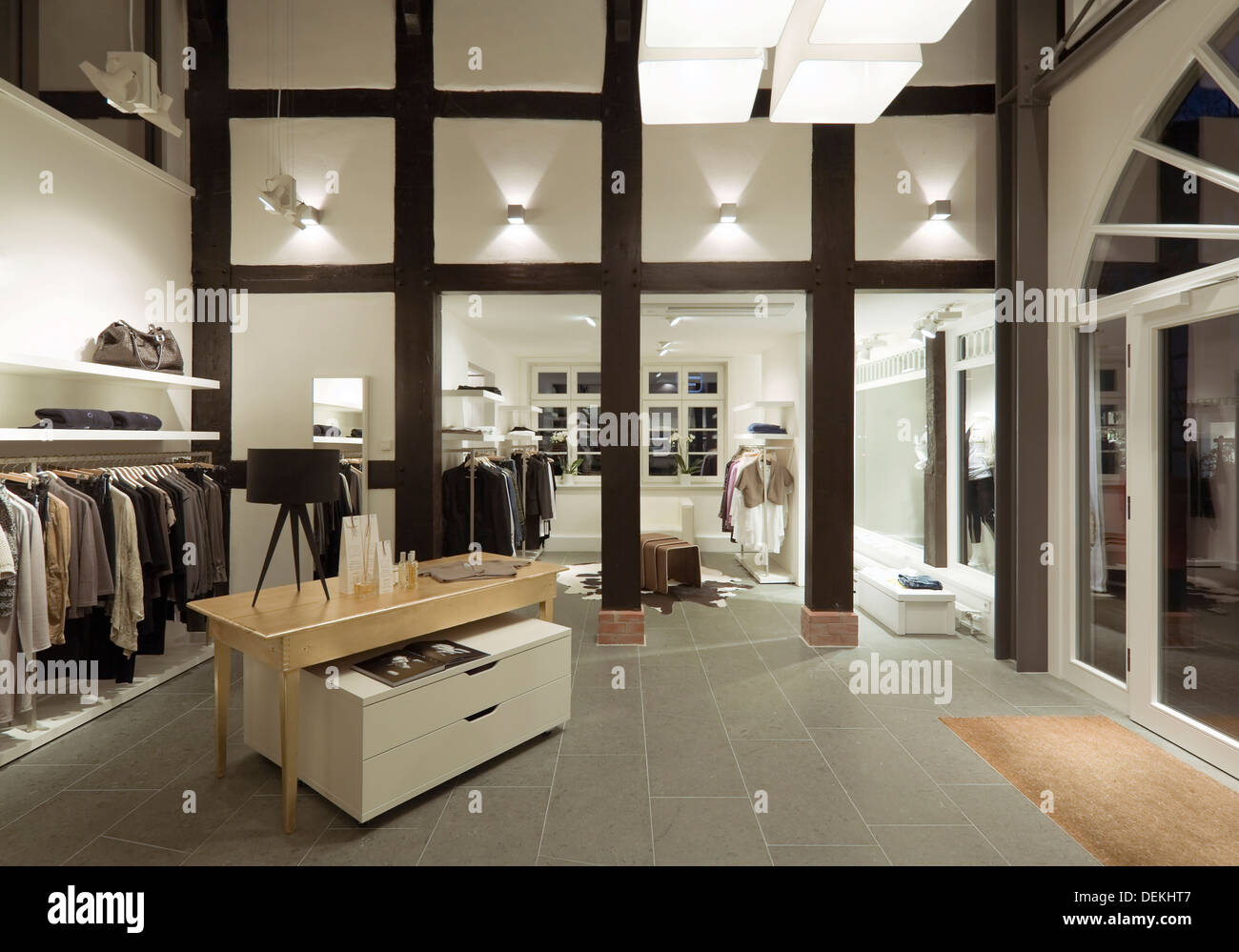 Clothes for sale in modern store Stock Photo Alamy