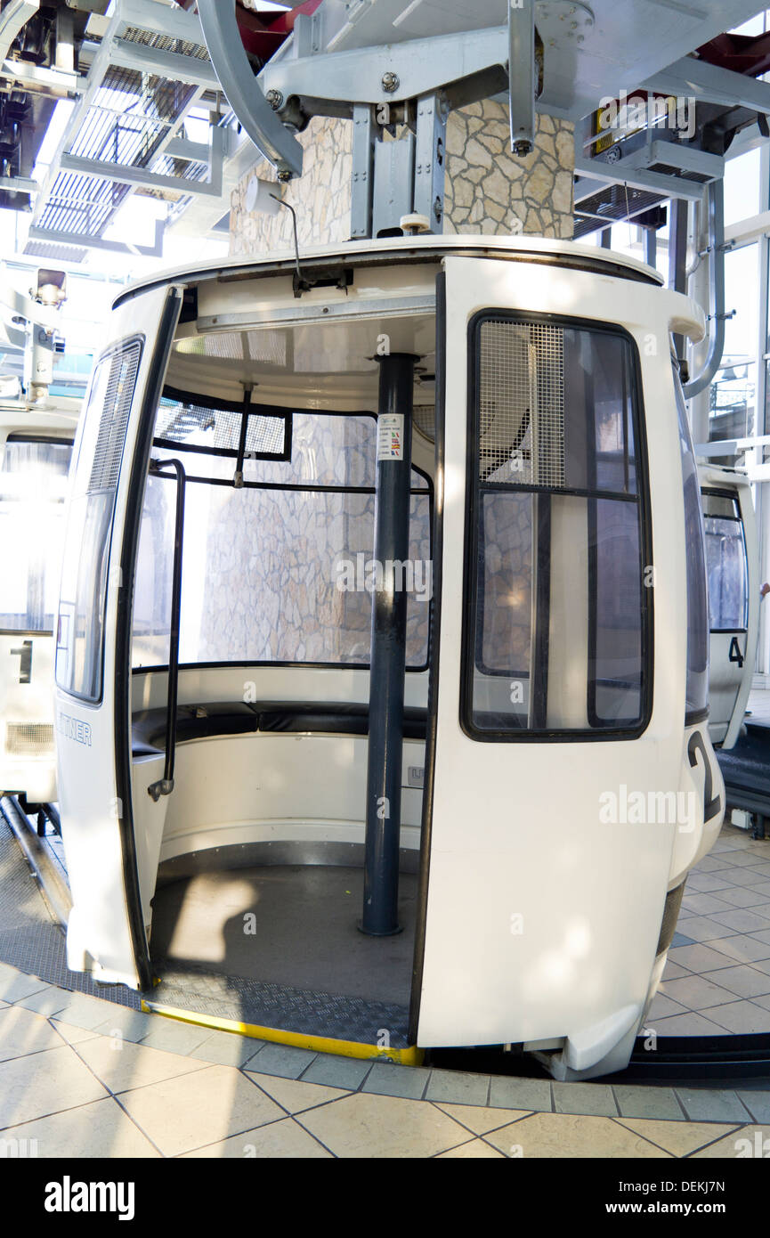 Taormina cable car Sicily Italy Stock Photo Alamy