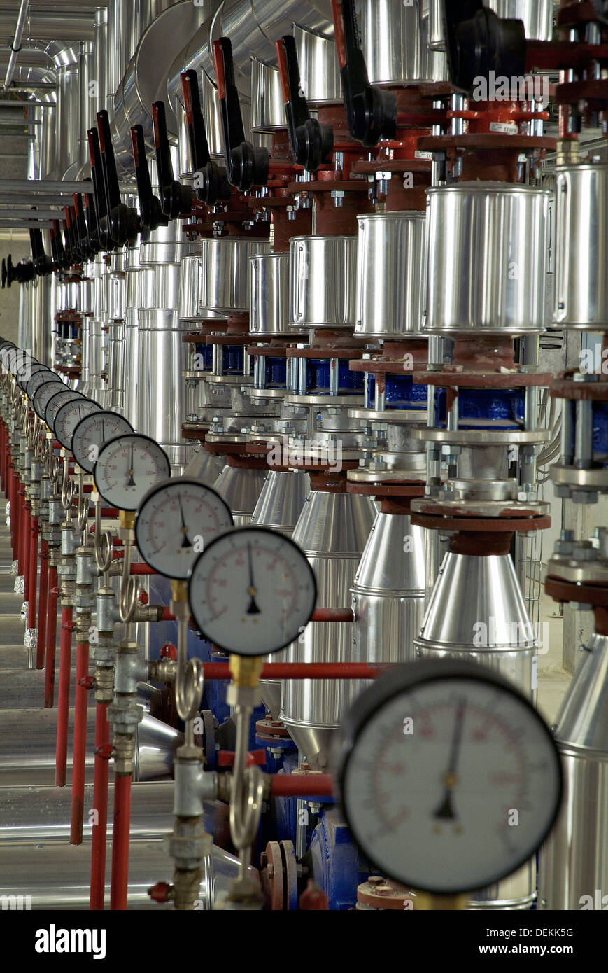 industrial plants - measuring instruments of pressure and temperature ...