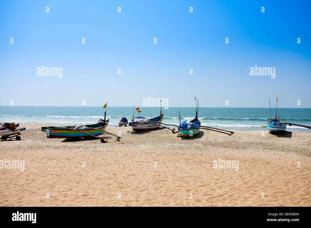 Boats On The Beach Benaulim Beach Margao South Goa Goa