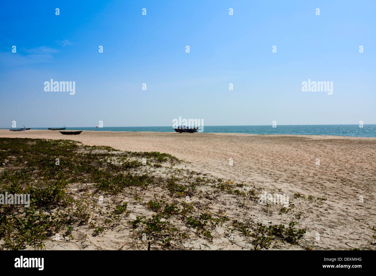 Beach, Cansaulim Beach, Majorda, South Goa, Goa, India Stock Photo