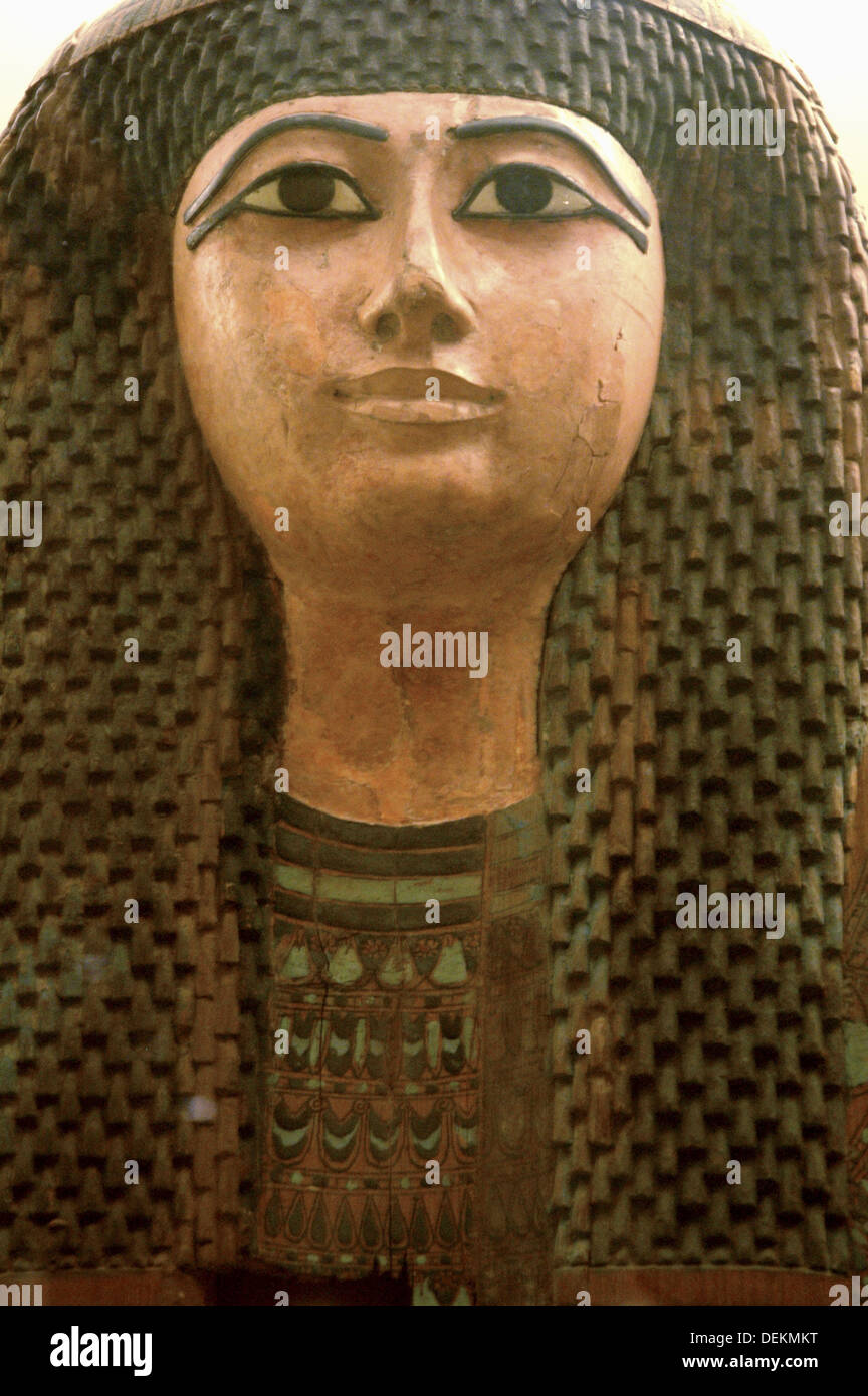 Egyptian sarcophagus Stock Photo