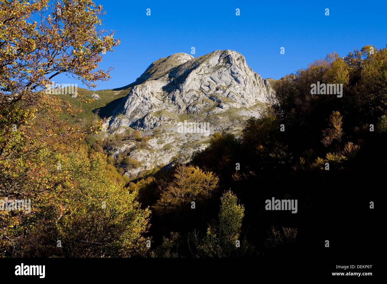 Prada Valley, in Picos de Europa National Park Santa Marina de Valdeon Leon  Castilla y Leon Spain Stock Photo - Alamy