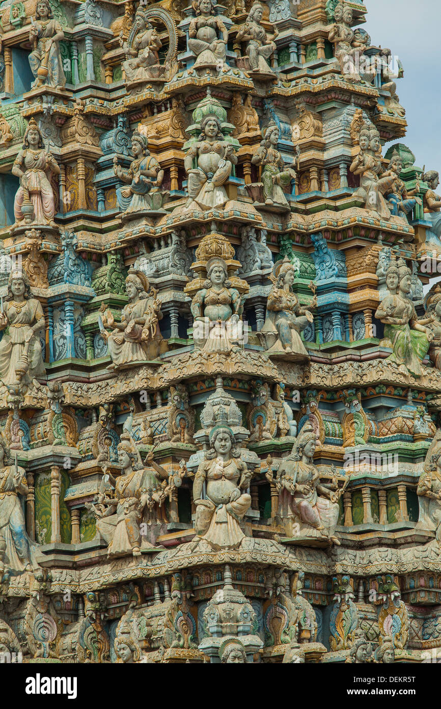 Close up of a Hindu temple Stock Photo
