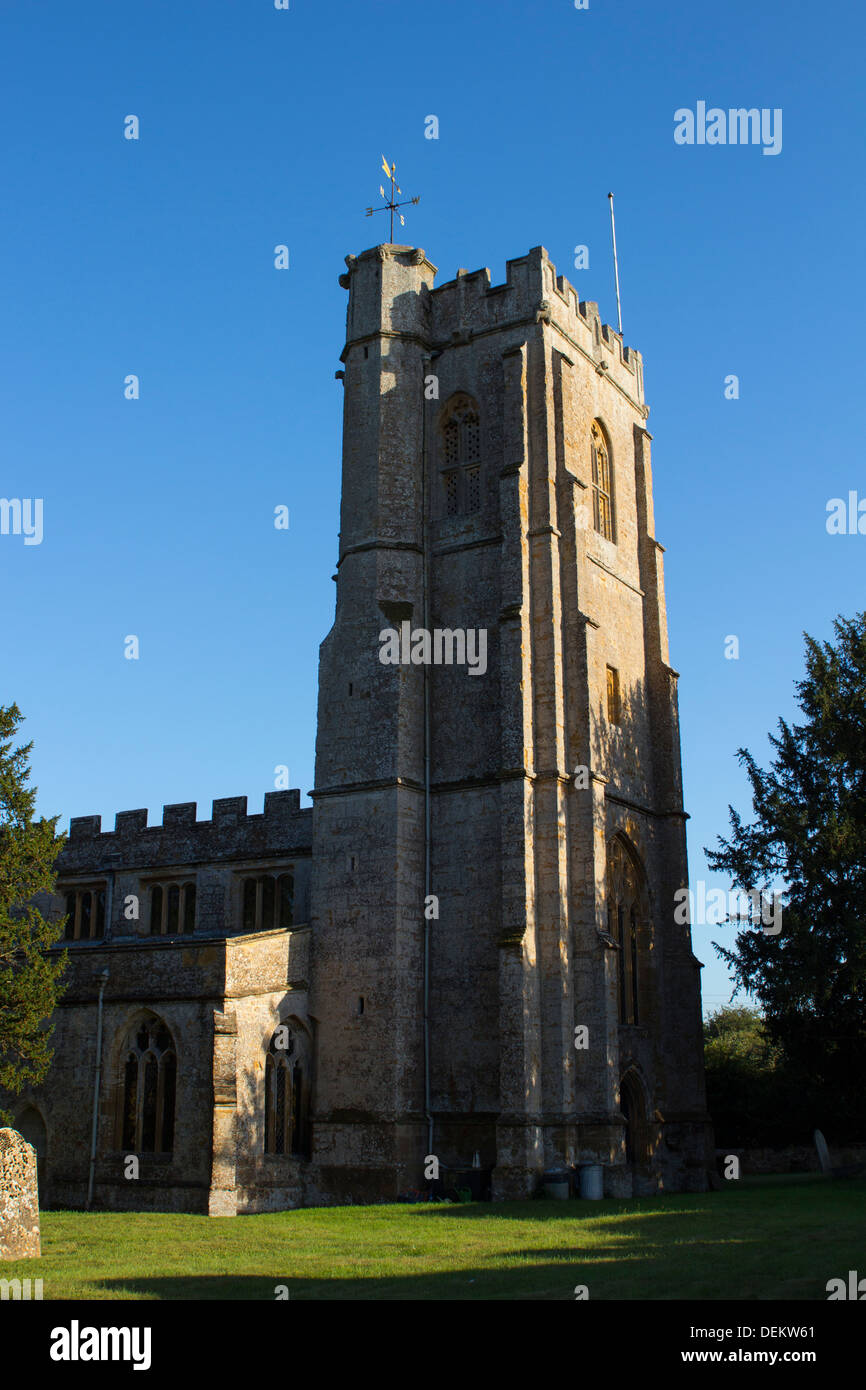 The Blessed Virgin Mary Church, a fifteenth century church in the village of Donyatt in Somerset. Stock Photo