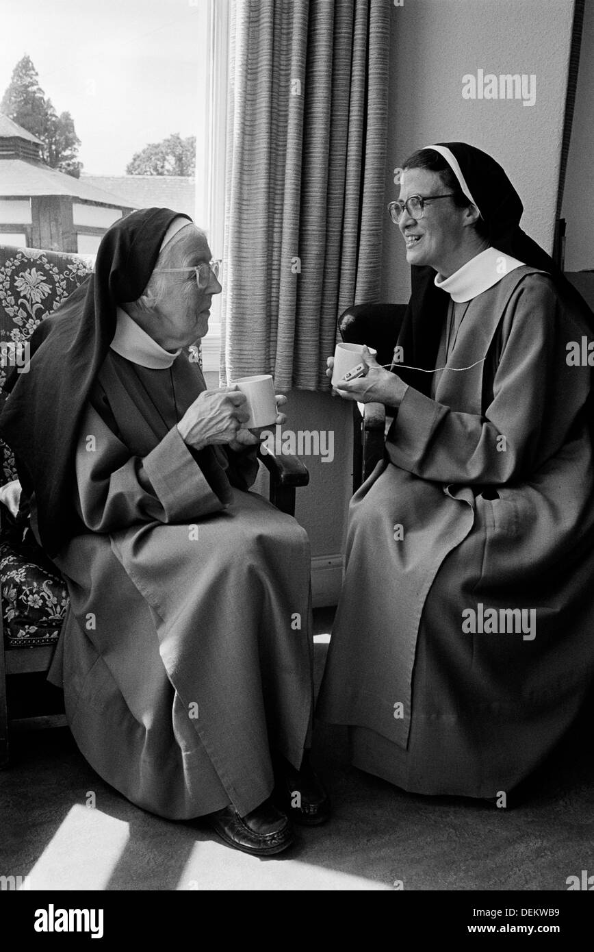 Nuns at the Anglican Convent of the Holy Name, Malvern Stock Photo