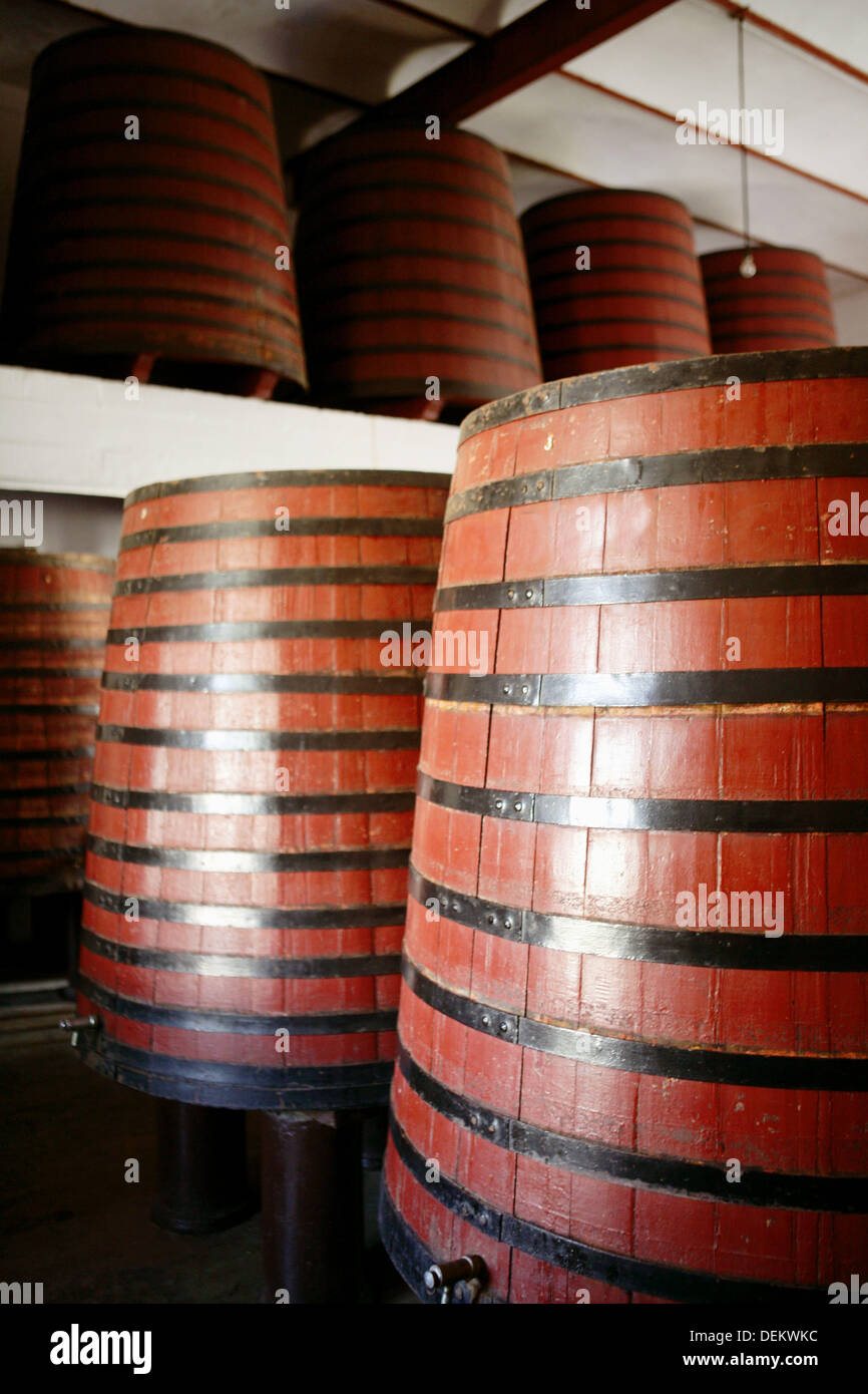 Spanish wine barrel Stock Photo Alamy