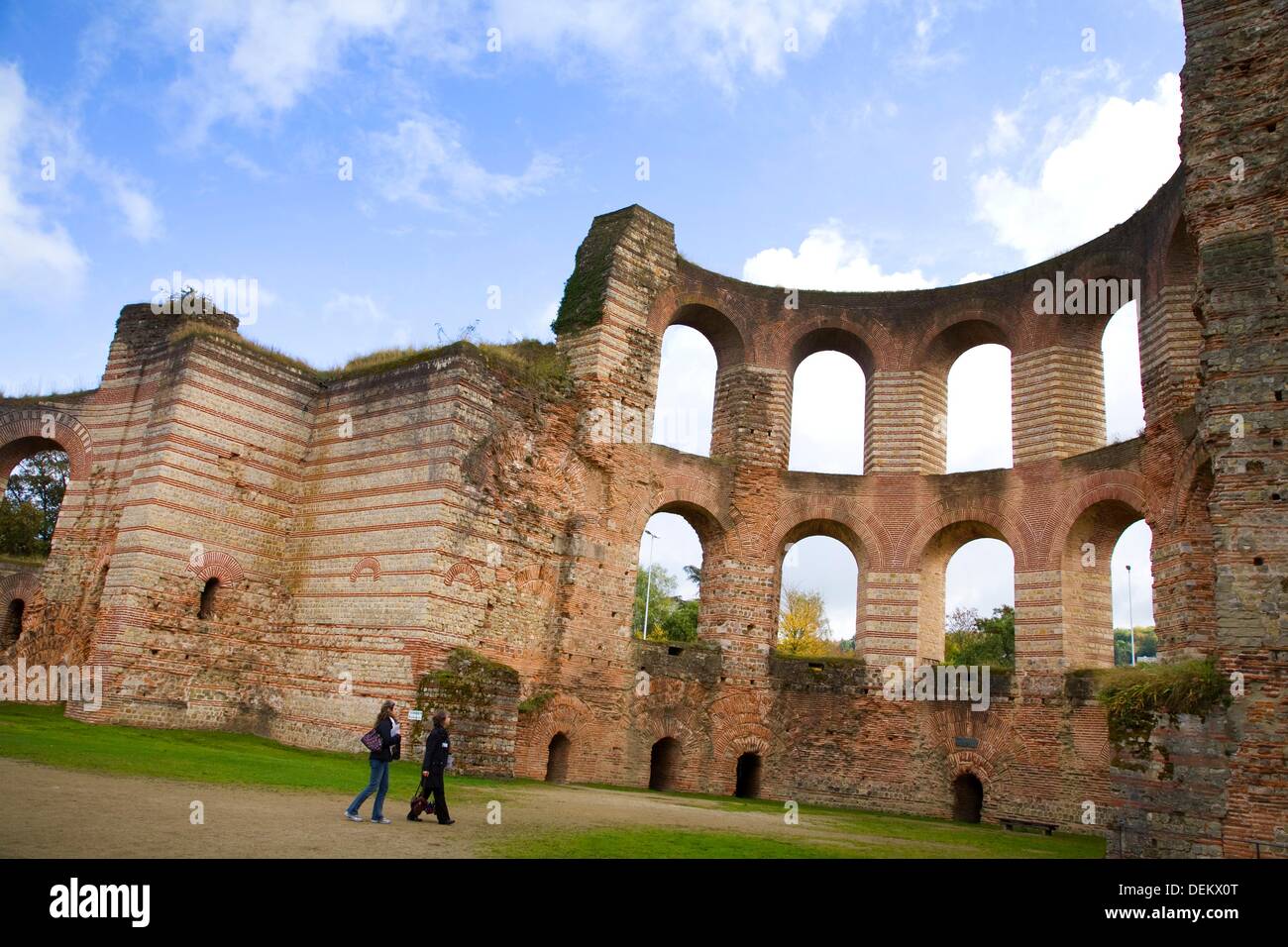 IMPERIAL ROMAN BATHS IN TRIER. GERMANY Stock Photo Alamy