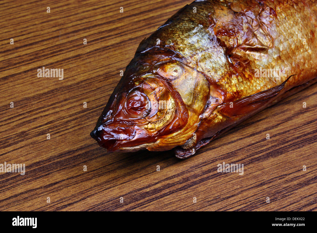 Fresh smoked fish head Stock Photo Alamy