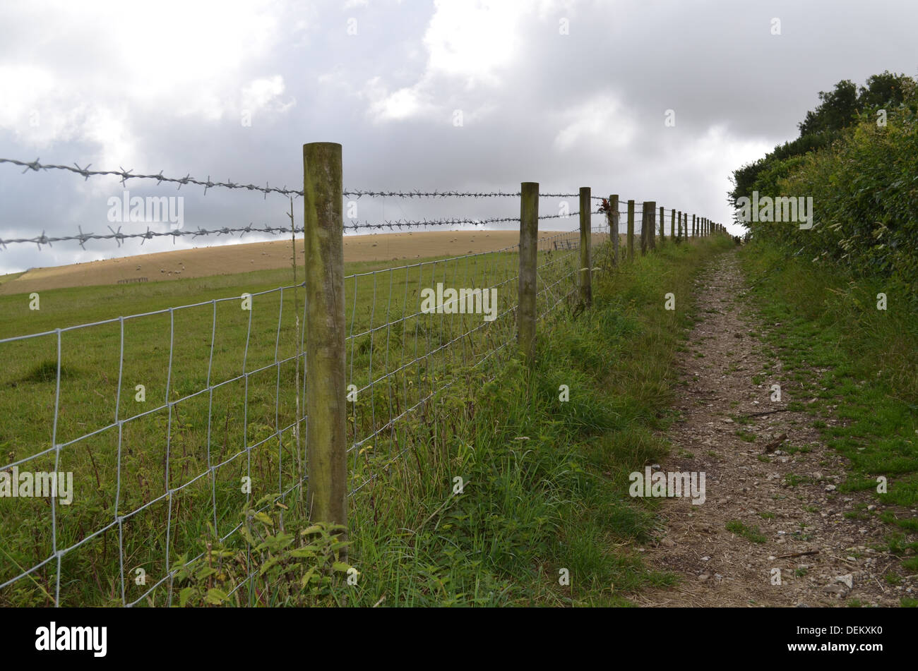 Countryside path in England Stock Photo - Alamy