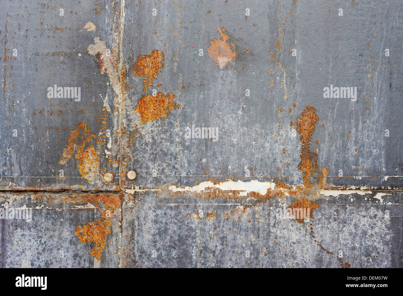 sheet metal with rusty welded joints Stock Photo Alamy