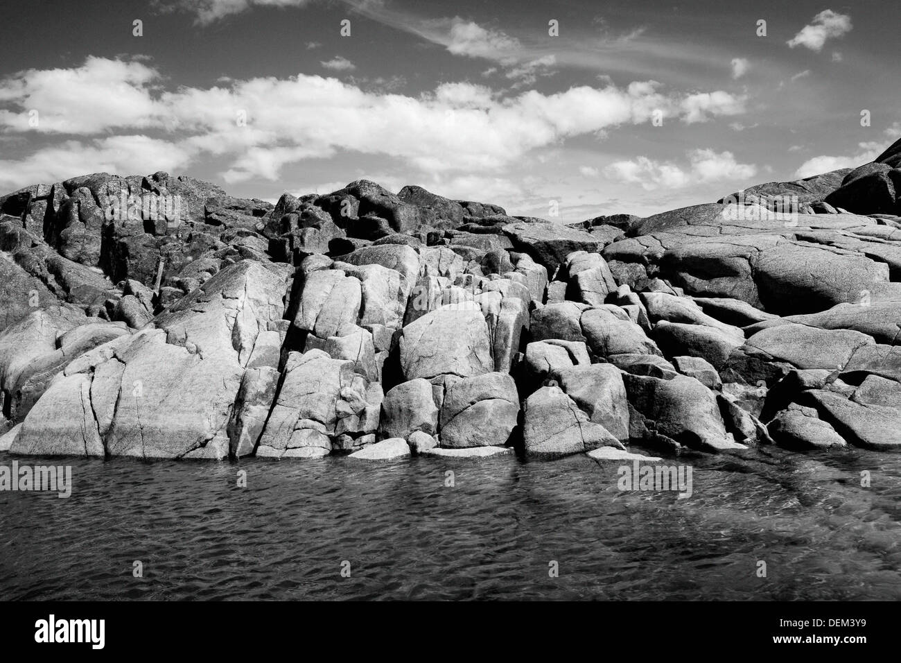 Water rocky Black and White Stock Photos & Images - Alamy