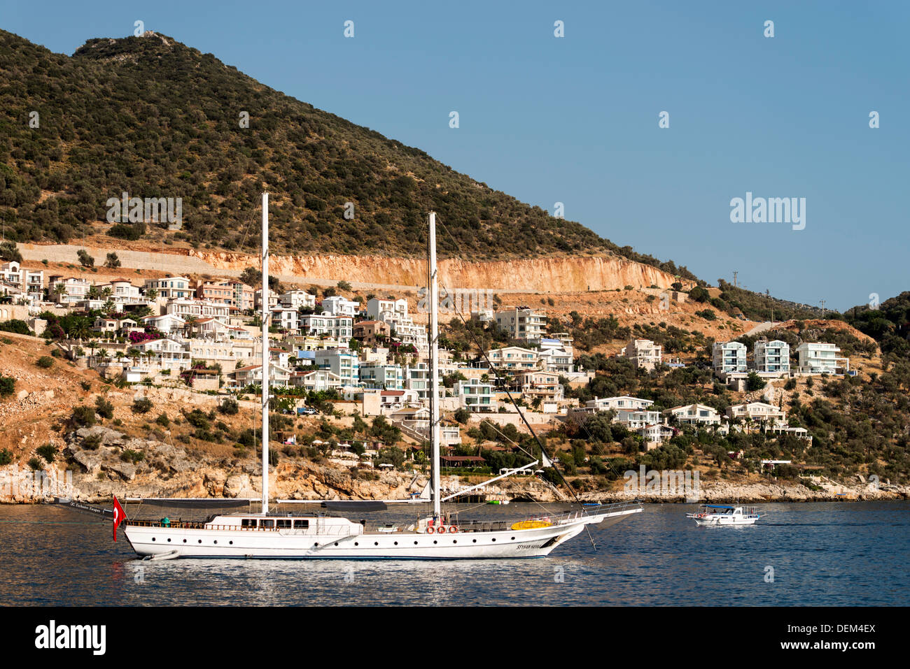 Sailing boat Kas Turkey Stock Photo Alamy