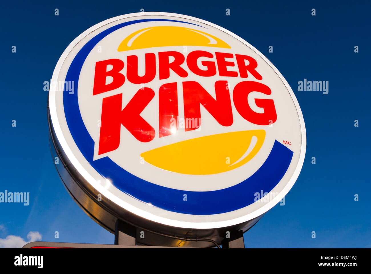 Burger King sign Stock Photo Alamy