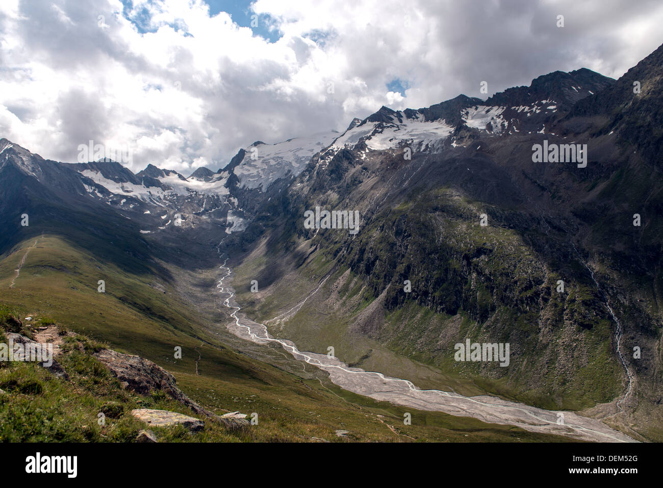 View of Austrian Alps near Obergurgl Tyrol Austria Europe Stock Photo