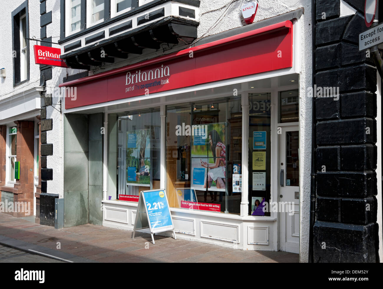 Britannia Building Society branch exterior Keswick Cumbria England UK ...