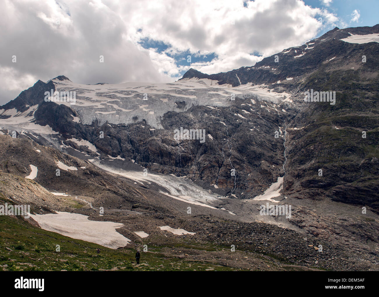 View of Austrian Alps near Obergurgl Tyrol Austria Europe Stock Photo