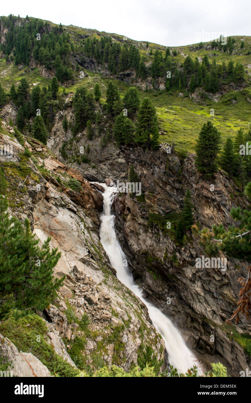 View of Austrian Alps near Obergurgl Tyrol Austria Europe Stock Photo