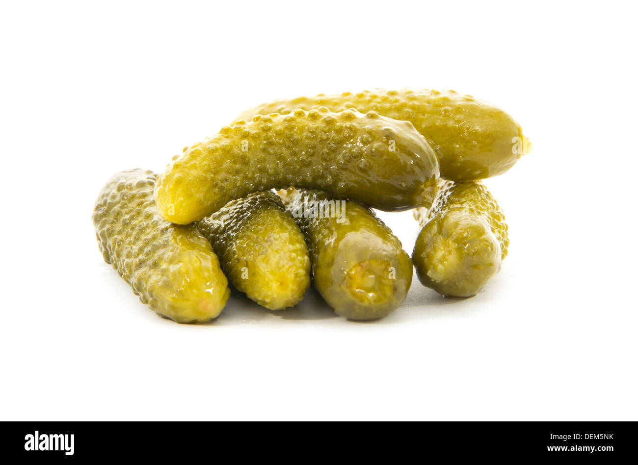 Group Of Pickles Isolated On White Background Stock Photo Alamy