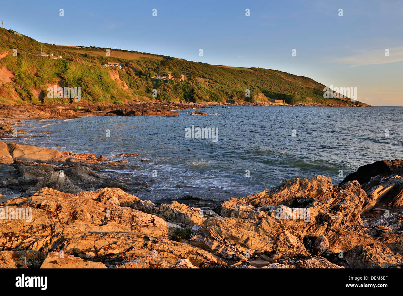 Polhawn Cove; Rame Head; Cornwall; UK Stock Photo Alamy