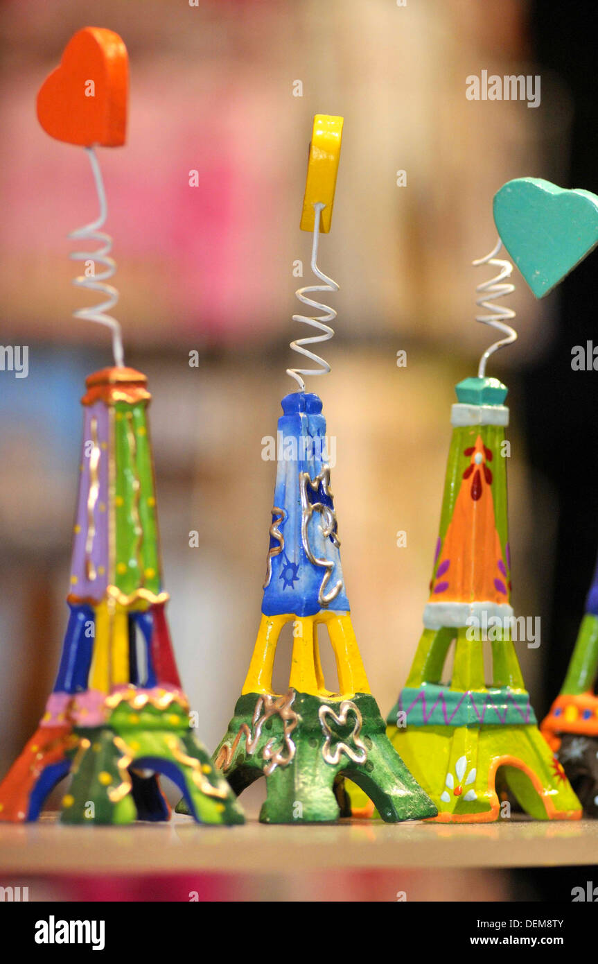 Eiffel tower souvenirs. Paris, France Stock Photo - Alamy