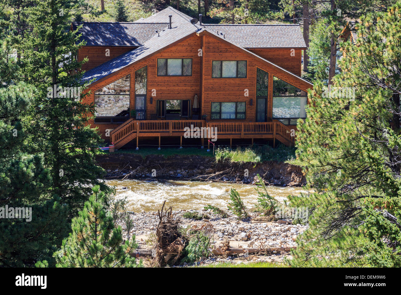 Estes Park Colorado 20 Sept 2013 The Flooding Aftermath Is