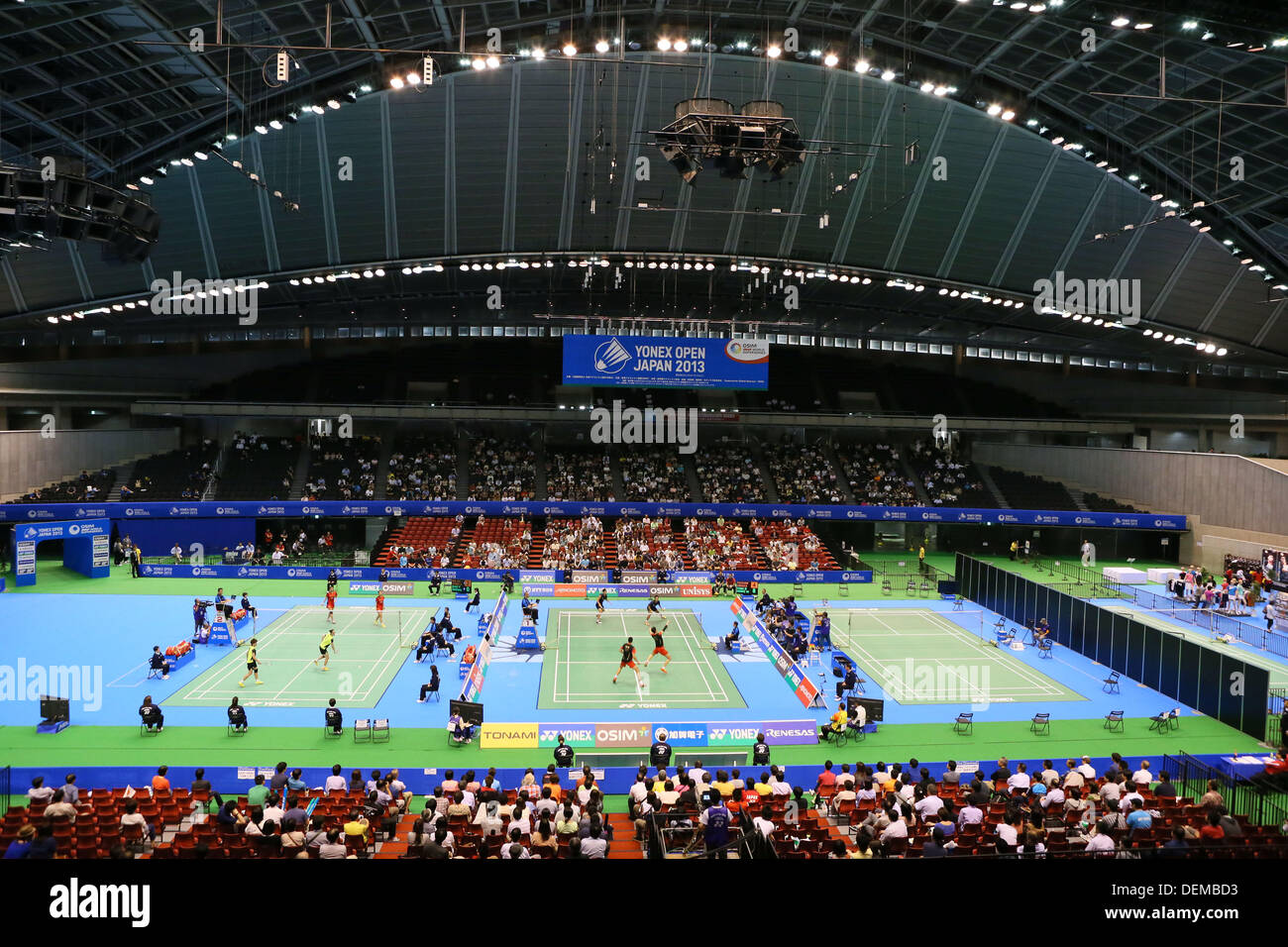 Tokyp. Japan. 20th September 2013. General view, SEPTEMBER 20, 2013 - Badminton : Yonex Open Japan 2013 at Tokyo Metropolitan Gymnasium, Tokyo, Japan. Credit:  YUTAKA/AFLO SPORT/Alamy Live News Stock Photo