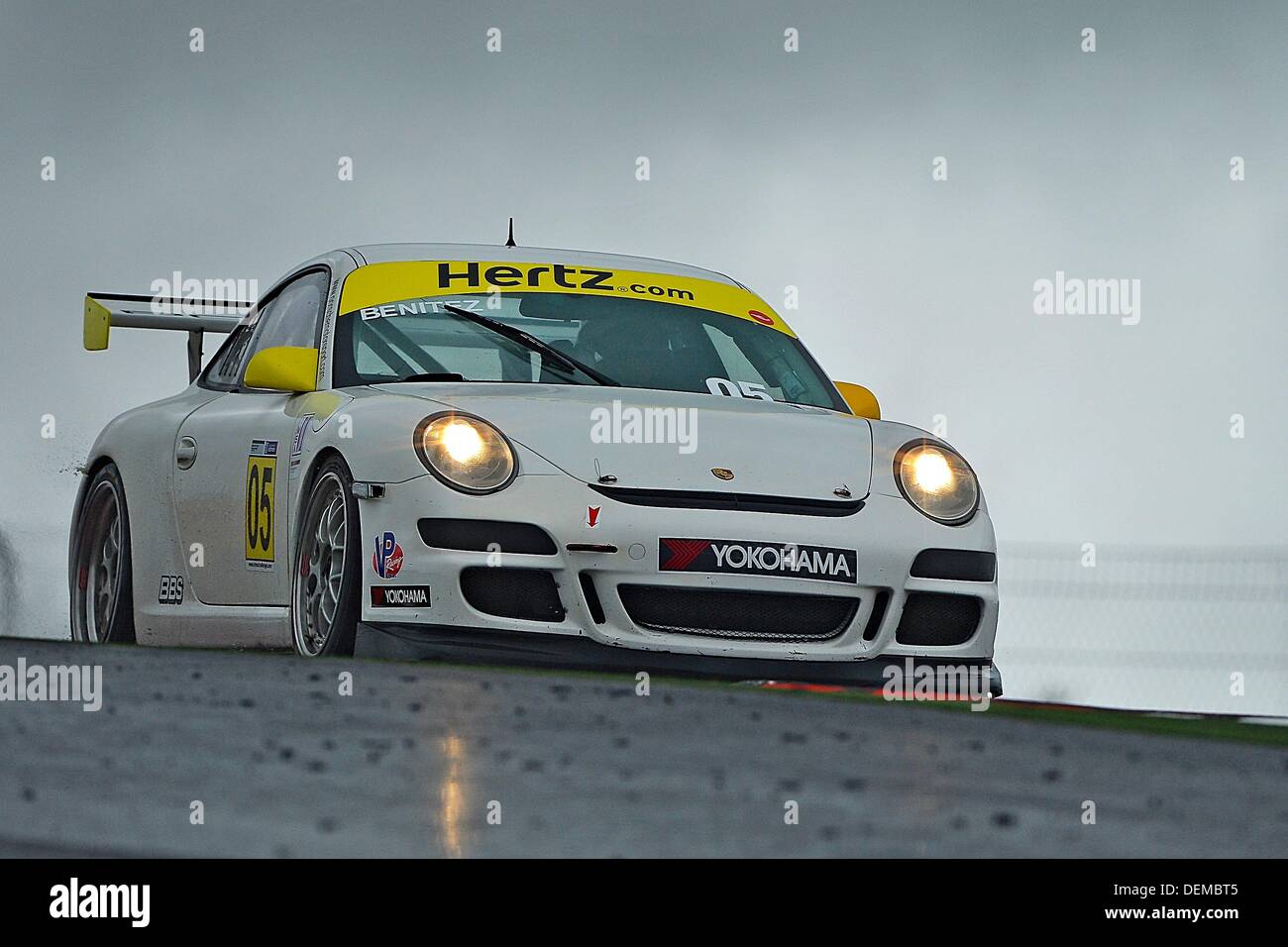 Austin, TX, USA. 20th Sep, 2013. September 20, 2013 .Miguel Benitez / Valencia, VE (M) of Formula Motorsport driving Porsche 997, 2007 during IMSA GT3 Cup Challenge Race 1 at the International Sports Car Weekend, Circuit of the Americas in Austin, TX. Credit:  csm/Alamy Live News Stock Photo