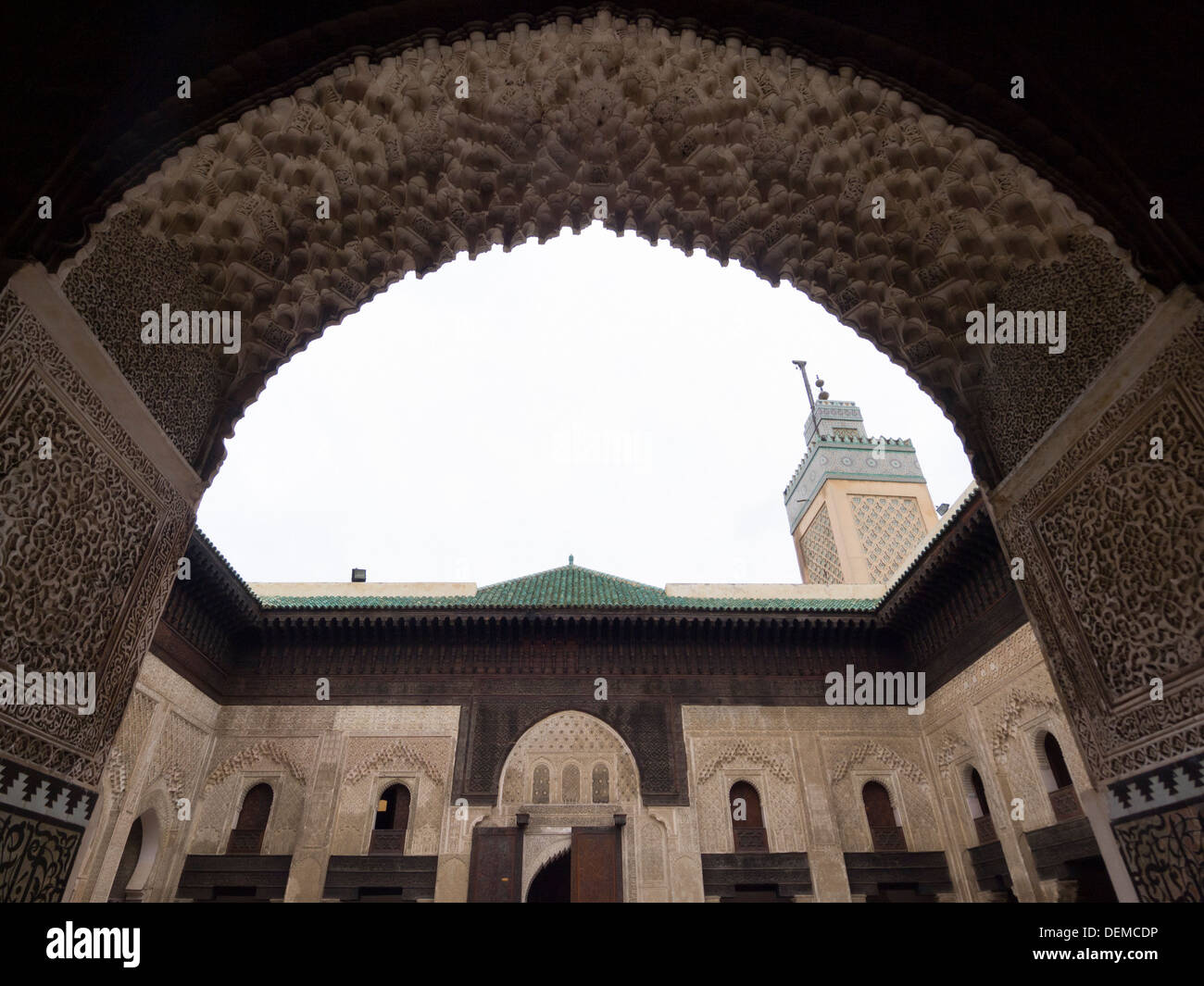 Bou Inania madrasa in Fez, Morocco Stock Photo Alamy