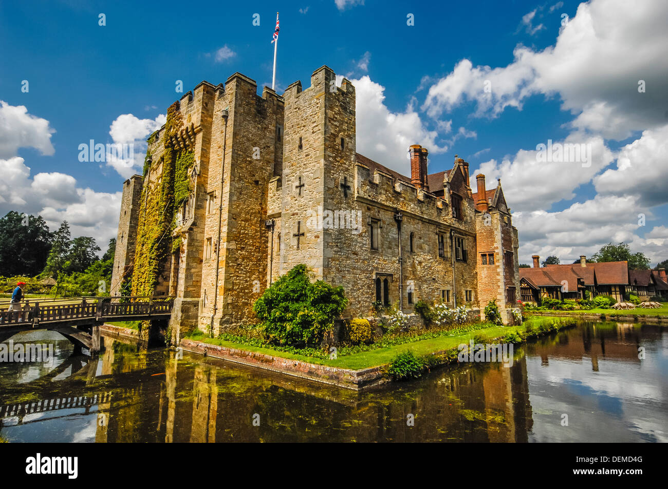 hever castle,edenbridge,kent,england,uk,europe Stock Photo