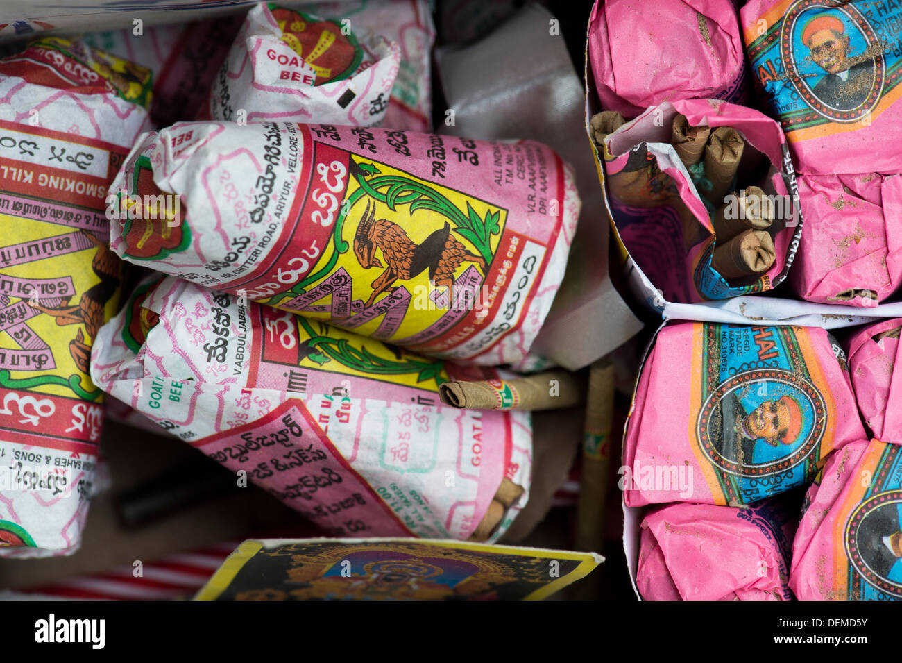 Indian Beedies / Beedi / Cigarettes Stock Photo - Alamy