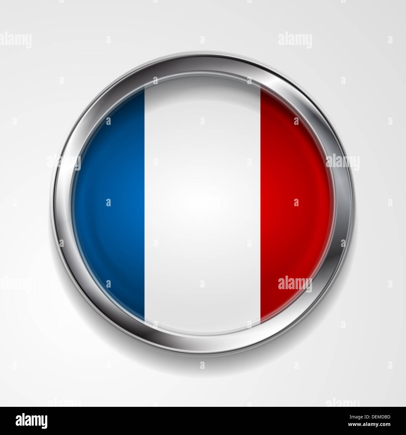 French Badge Meaning National Flag And Badges Stock Photo, Picture and  Royalty Free Image. Image 30780970.