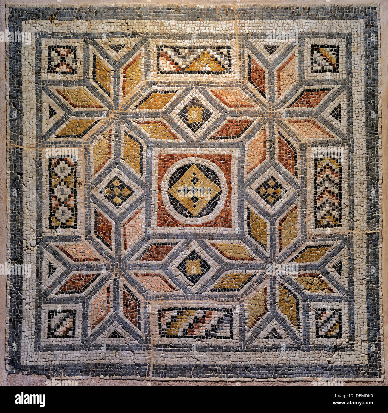 Geometric design Zeugma Mosaic Museum Gaziantep Turkey Stock Photo Alamy