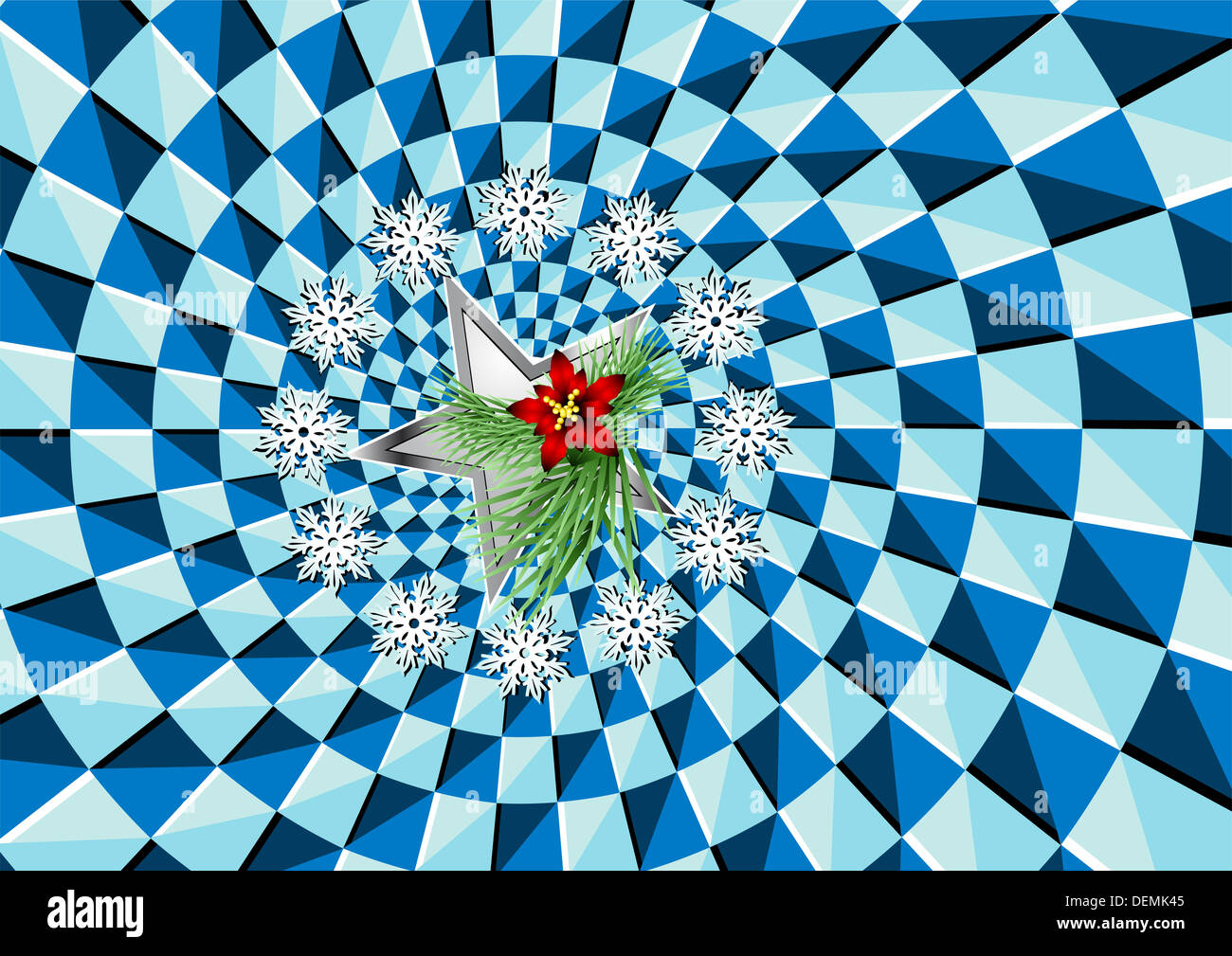 Christmas symbol in an optical illusion of rotation Stock Photo Alamy