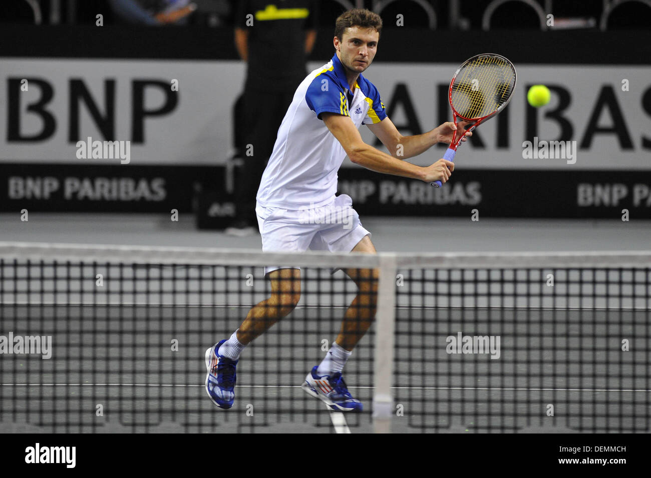 Metz, France. 21st Sep, 2013. The Moselle Open ATP tennis tournament  semi-finals. Gilles Simon (Fra) Credit: Action Plus Sports/Alamy Live News  Stock Photo - Alamy