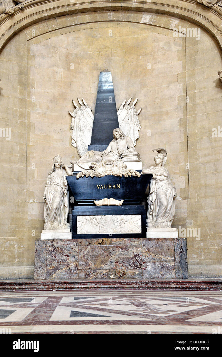 Les Invalides, Vauban's grave, Paris, France. Stock Photo