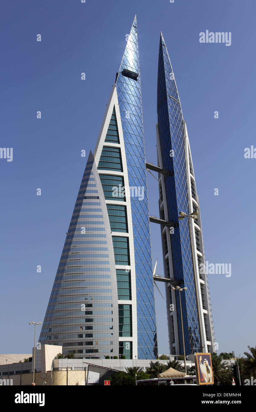 World Trade Centre Building, Manama, Kingdom of Bahrain Stock Photo