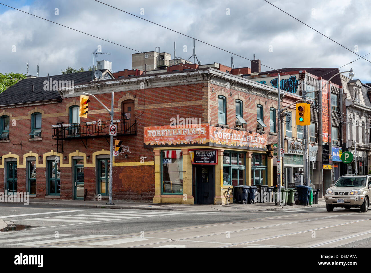 "Tortilla Flats" texmex restaurant in Queen St. W, Toronto Stock Photo