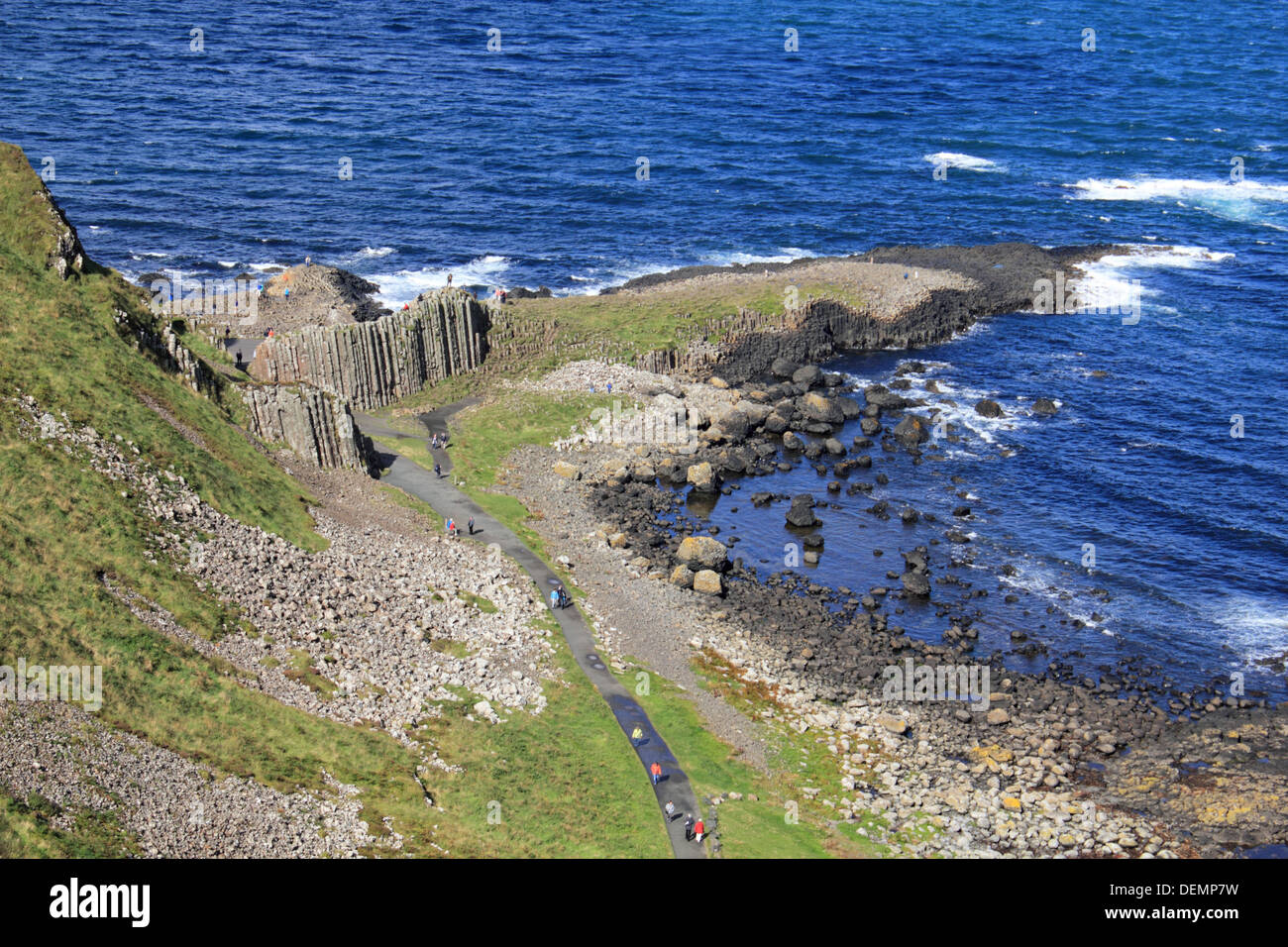 Giant's Causeway near Bushmills, Antrim, Northern Ireland, UK Stock ...