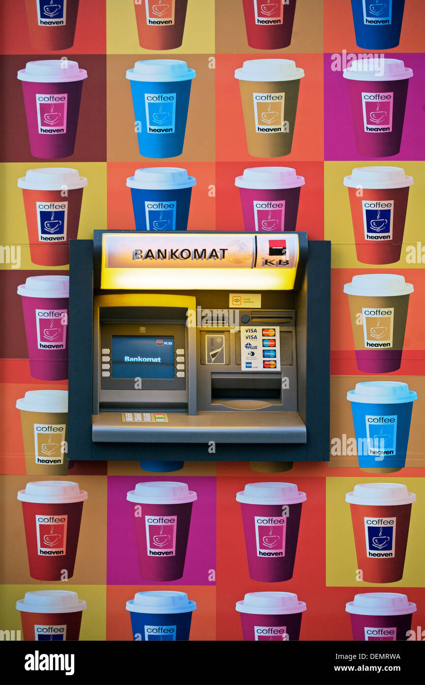 Cash machine atm, Prague, Czech Republic Stock Photo Alamy
